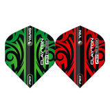 Red Dragon Jonny Clayton Green & Red Yin Yang Flights