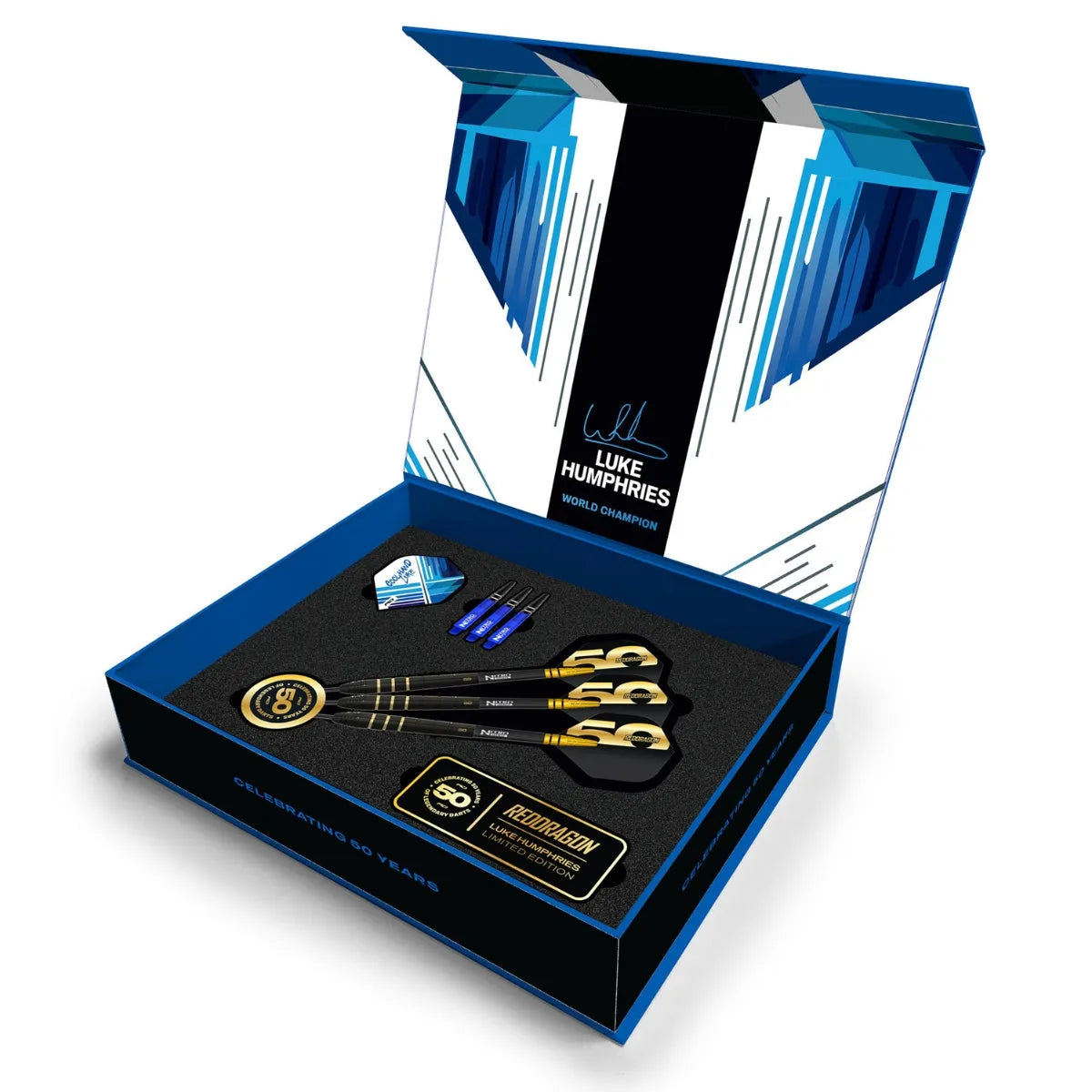 Red Dragon Luke Humphries 50 Year Limited Edition Player Box