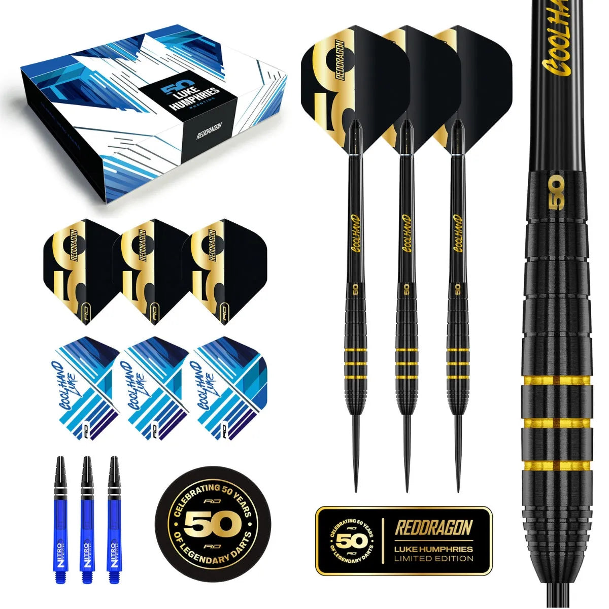 Red Dragon Luke Humphries 50 Year Limited Edition Player Box
