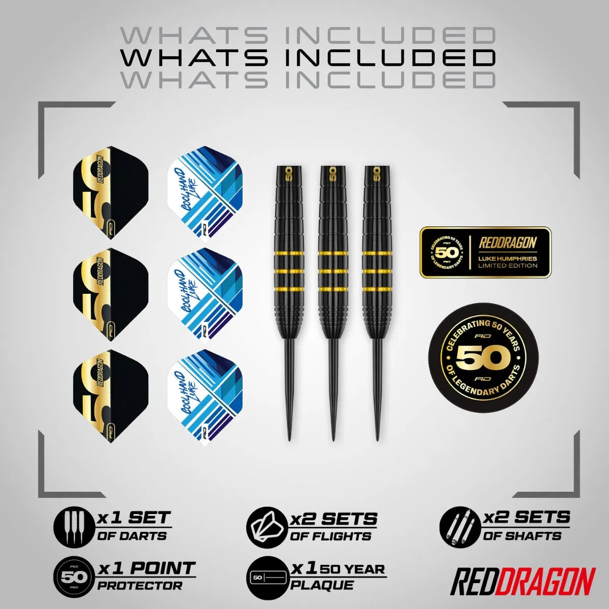 Red Dragon Luke Humphries 50 Year Limited Edition Player Box