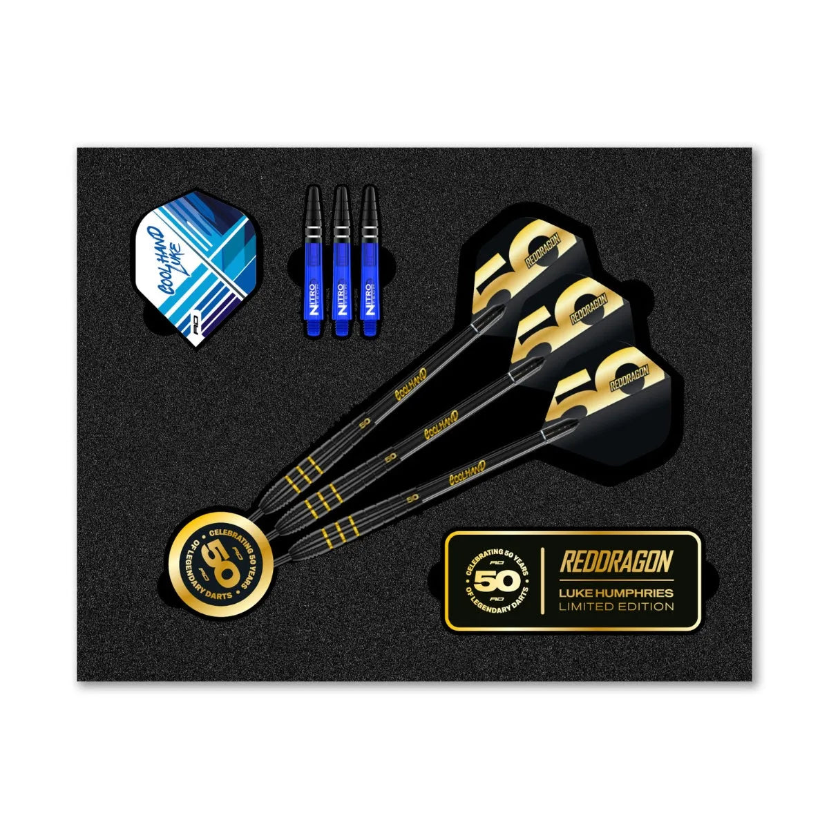 Red Dragon Luke Humphries 50 Year Limited Edition Player Box