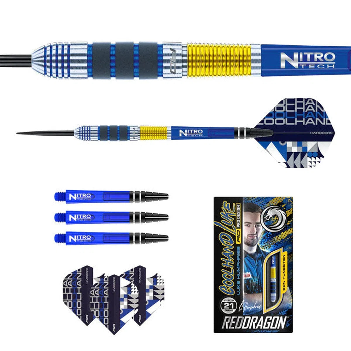 Red Dragon Luke Humphries 90% Tungsten Steel Tip Darts