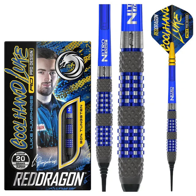 Red Dragon Luke Humphries TX2 Atomised 90% Tungsten Soft Tip Darts