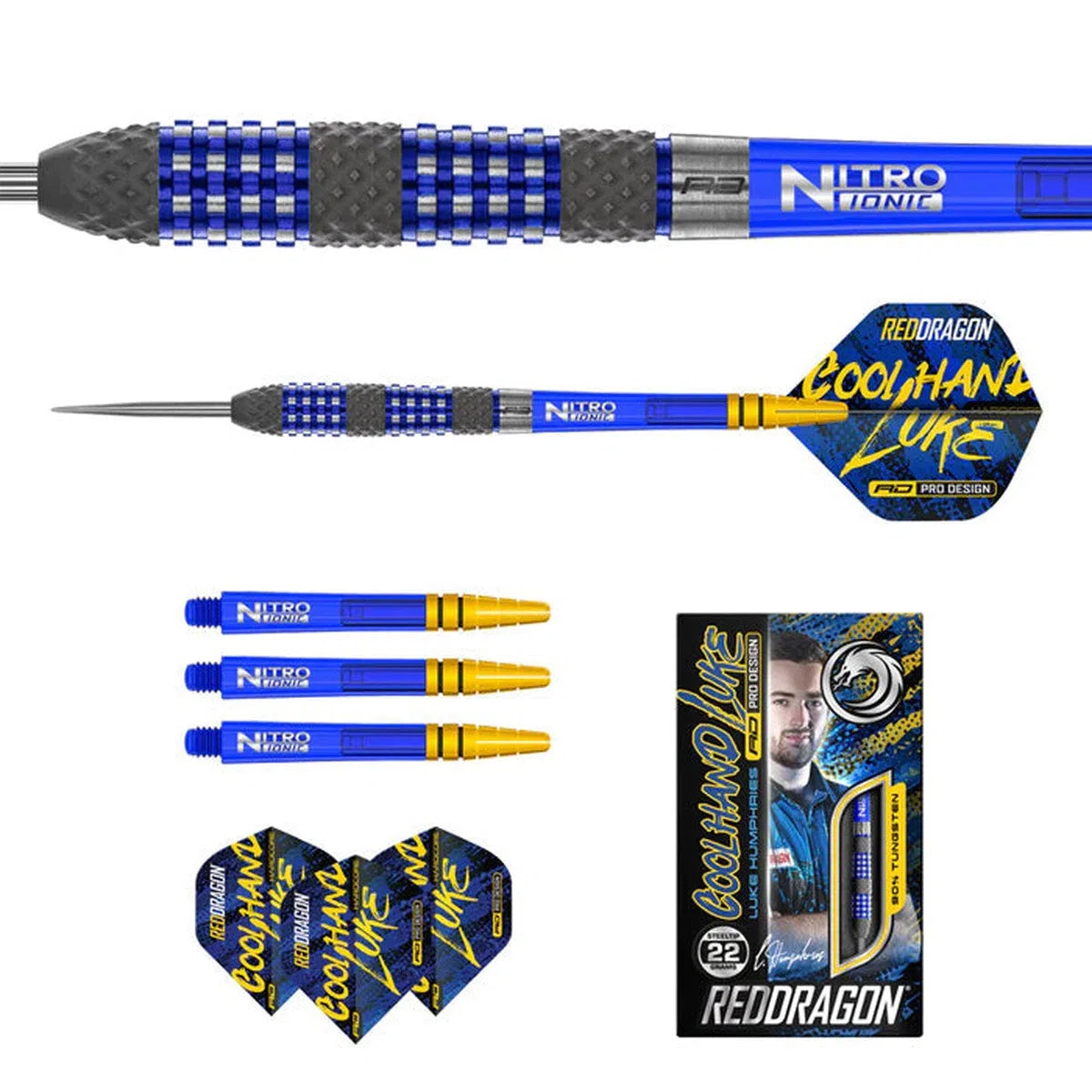 Red Dragon Luke Humphries TX2 Atomised 90% Tungsten Steel Tip Darts