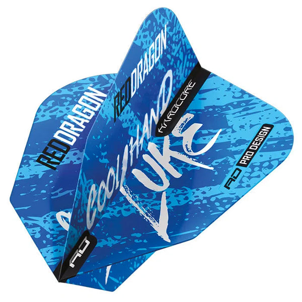 Red Dragon Luke Humphries World Champion Blue V-Standard Flights-1-Premier Darts