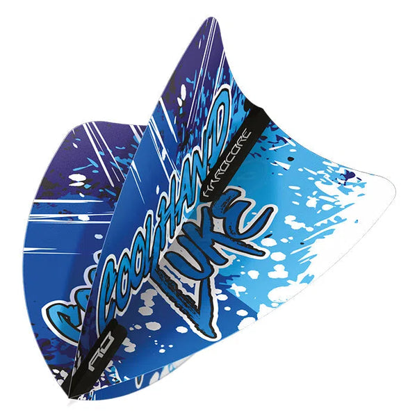 Red Dragon Luke Humphries World Champion Blue & White Freestyle Flights-1-Premier Darts