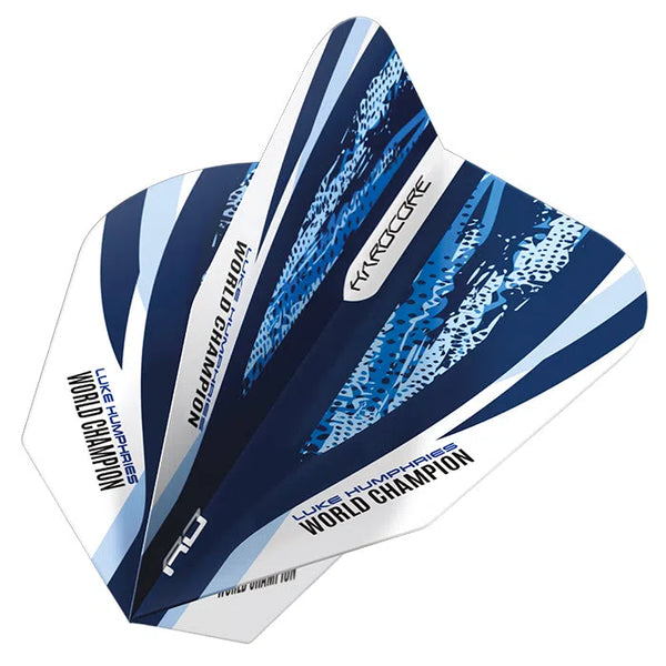 Red Dragon Luke Humphries World Champion Blue & White V-Standard Flights-1-Premier Darts