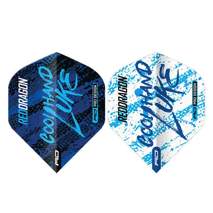 Red Dragon Luke Humphries World Champion Blue & White Yin Yang Flights