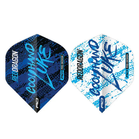 Red Dragon Luke Humphries World Champion Blue & White Yin Yang Flights