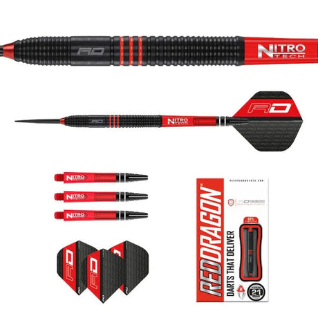 Red Dragon Milano RS 90% Tungsten Steel Tip Darts