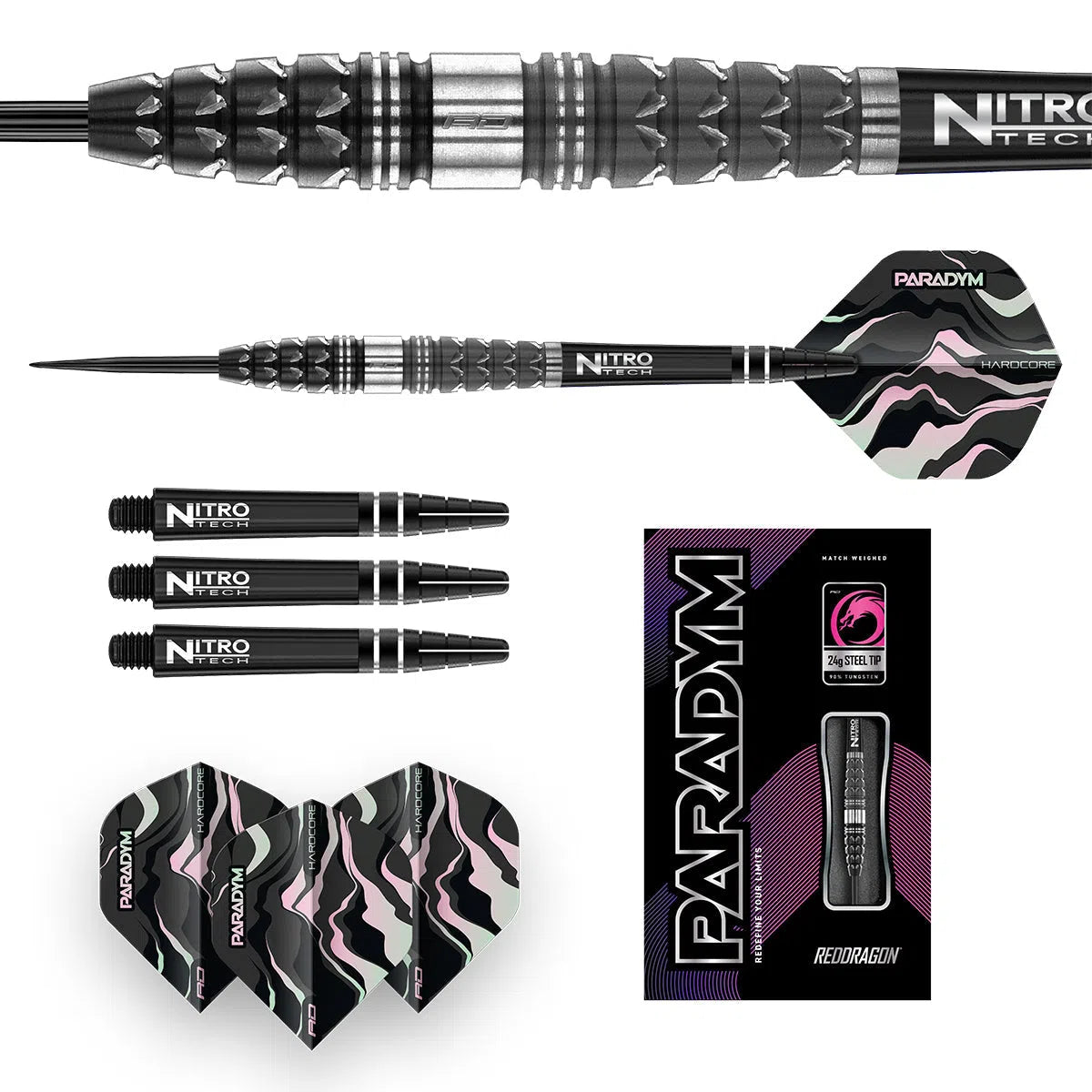 Red Dragon Paradym - Torpedo 90% Tungsten Steel Tip Darts