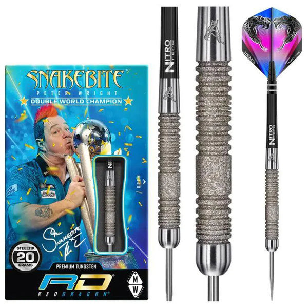 Red Dragon Peter Wright Euro 11 Element 90% Tungsten Steel Tip Darts-1-20 GRAM-Premier Darts