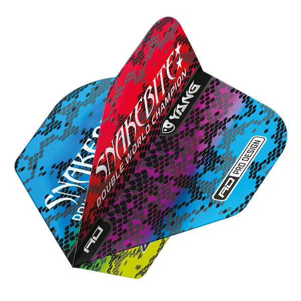 Red Dragon Peter Wright Green, Blue & Red Yin Yang Flights-1-Premier Darts
