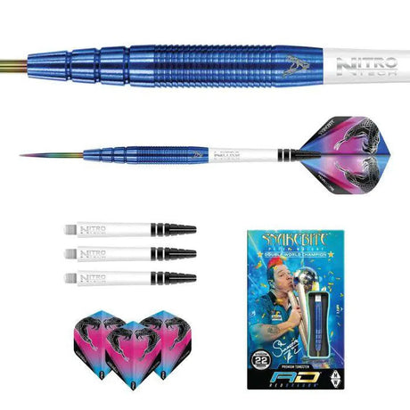 Red Dragon Peter Wright PL15 Blue 90% Tungsten Steel Tip Darts