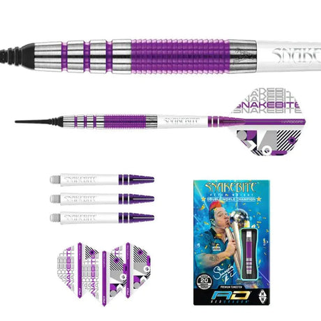 Red Dragon Peter Wright PL15 Medusa 90% Tungsten Soft Tip Darts