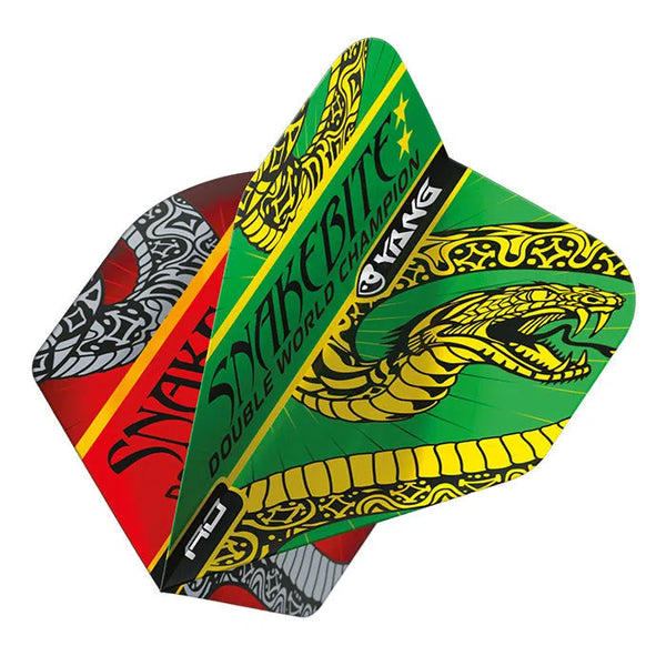 Red Dragon Peter Wright Red & Green Yin Yang Flights-1-Premier Darts