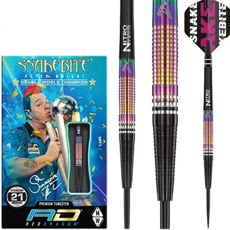 Red Dragon Peter Wright World Champion Tapered SE 90% Tungsten Steel Tip Darts