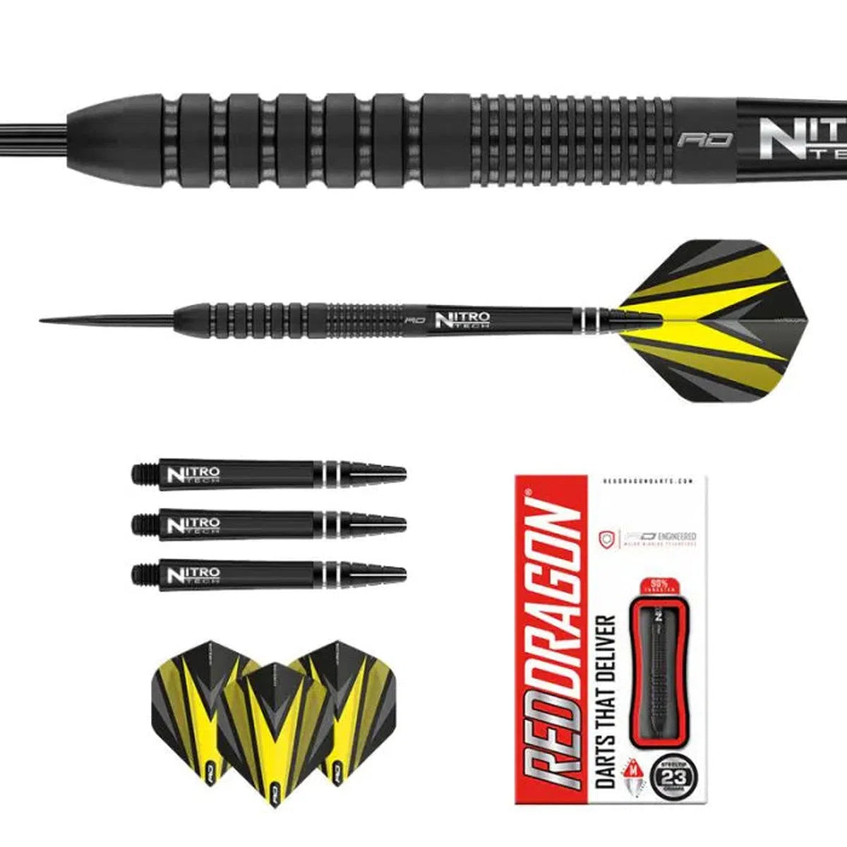 Red Dragon Phantom 90% Tungsten Steel Tip Darts – Premier Darts