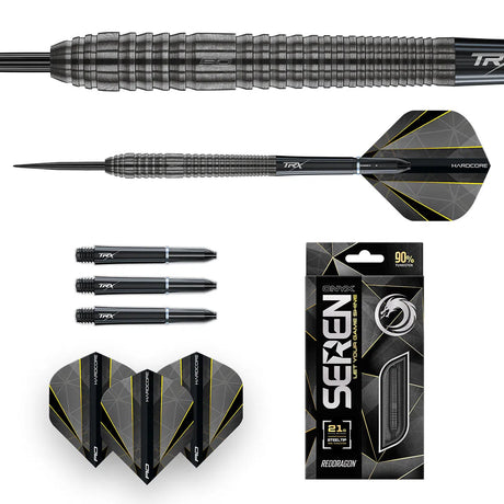 Red Dragon Seren 2 Onyx 90% Tungsten Steel Tip Darts