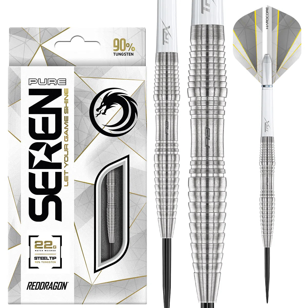 Red Dragon Seren 3 Pure 90% Tungsten Steel Tip Darts