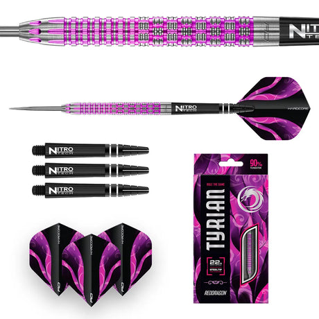 Red Dragon Tyrian 90% Tungsten Steel Tip Darts