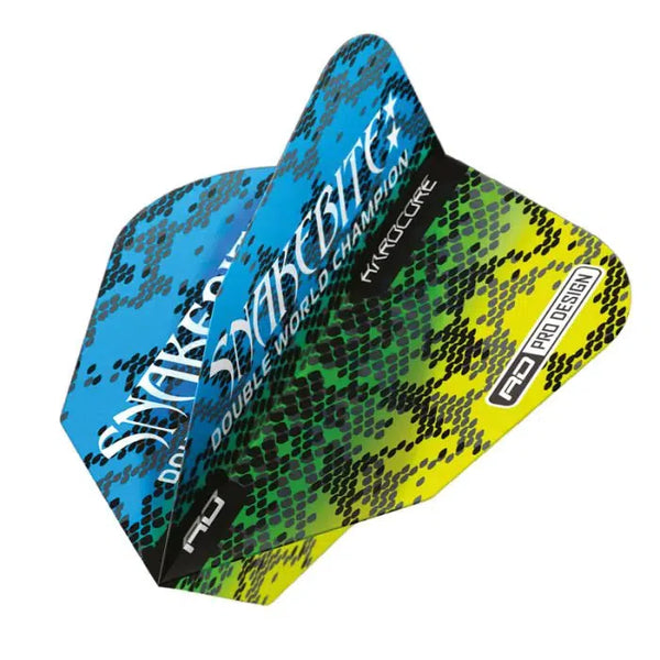 Red Dragon V-Standard Snakebite Multi Snakeskin Flights-1-Premier Darts