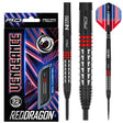 Red Dragon Vengeance Red 90% Tungsten Steel Tip Darts