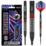 Red Dragon Vengeance Red 90% Tungsten Steel Tip Darts