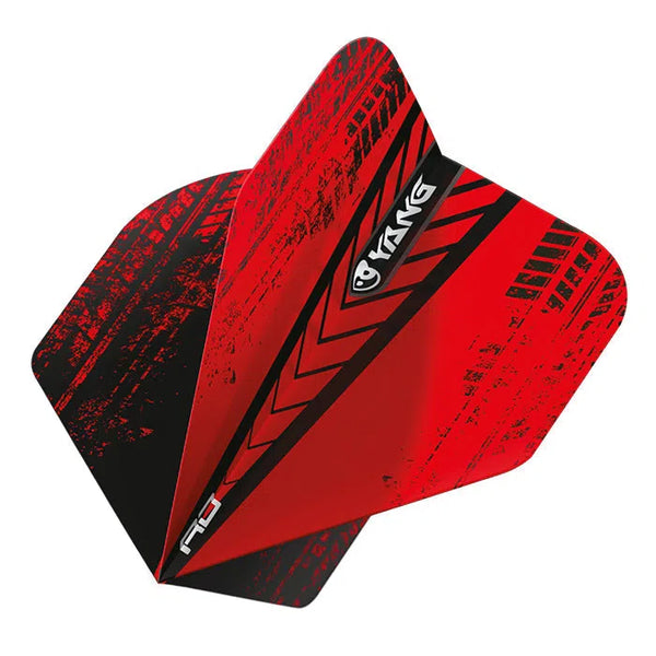 Red Dragon Yin Yang Black & Red Standard Flights-1-Premier Darts
