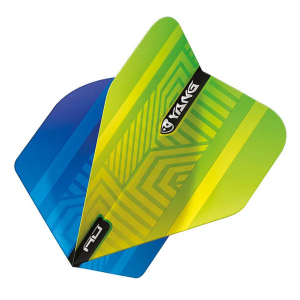 Red Dragon Yin Yang Blue & Green Standard Flights-1-Premier Darts