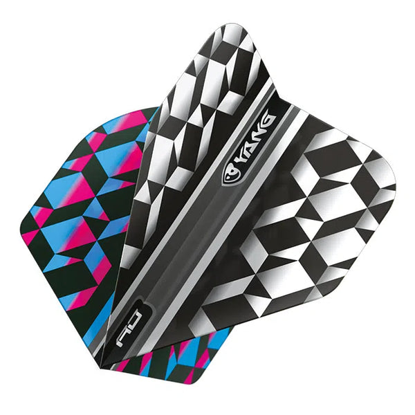 Red Dragon Yin Yang Multi-Colour Standard Flights-1-Premier Darts