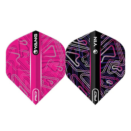 Red Dragon Yin Yang Pink & Black Standard Flights