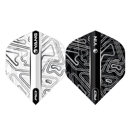 Red Dragon Yin Yang White & Black Standard Flights