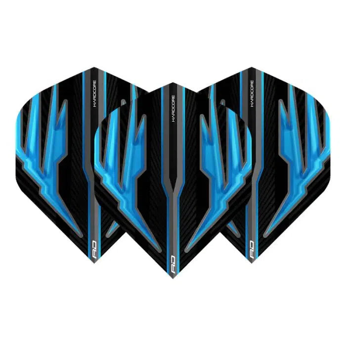 Red Dragon Hardcore Radical Black and Blue Standard Flights