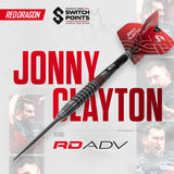 Red Dragon Jonny Clayton RD-ADV SP 90% Tungsten Steel Tip Darts-2-21 GRAM-Premier Darts