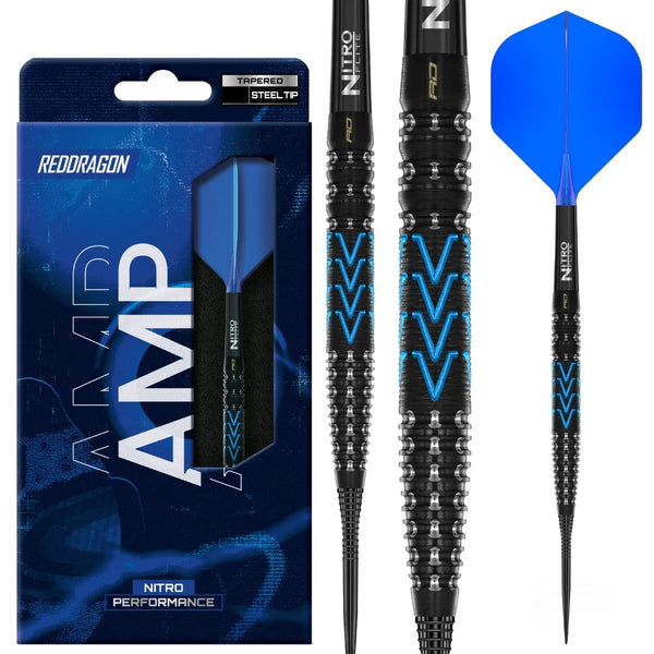 Red Dragon Amp - Tapered 90% Tungsten Steel Tip Darts-1-21 GRAM-Premier Darts