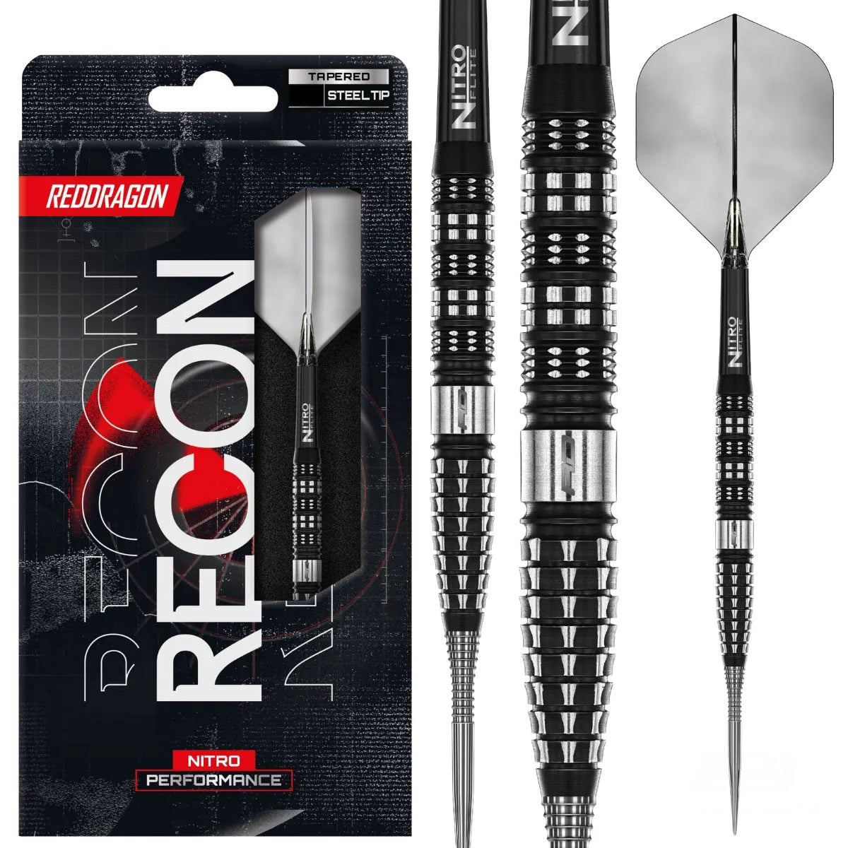 Red Dragon Recon - Tapered 90% Tungsten Steel Tip Darts-1-21 GRAM-Premier Darts