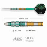 One80 Rene Eidams V4 90% Tungsten Steel Tip Darts