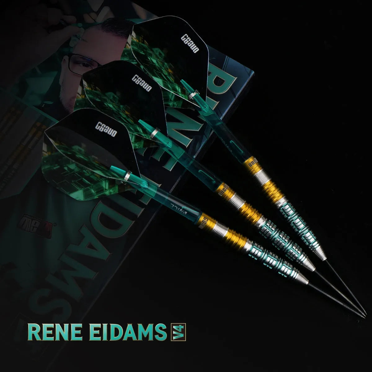 One80 Rene Eidams V4 90% Tungsten Steel Tip Darts