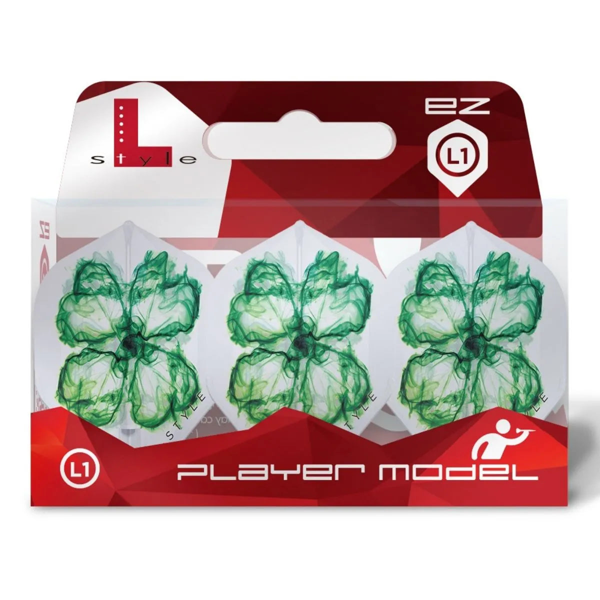 L-Style Darts L-Flight EZ L1 Robyn Byrne V2 Clear White Flights-3-Premier Darts