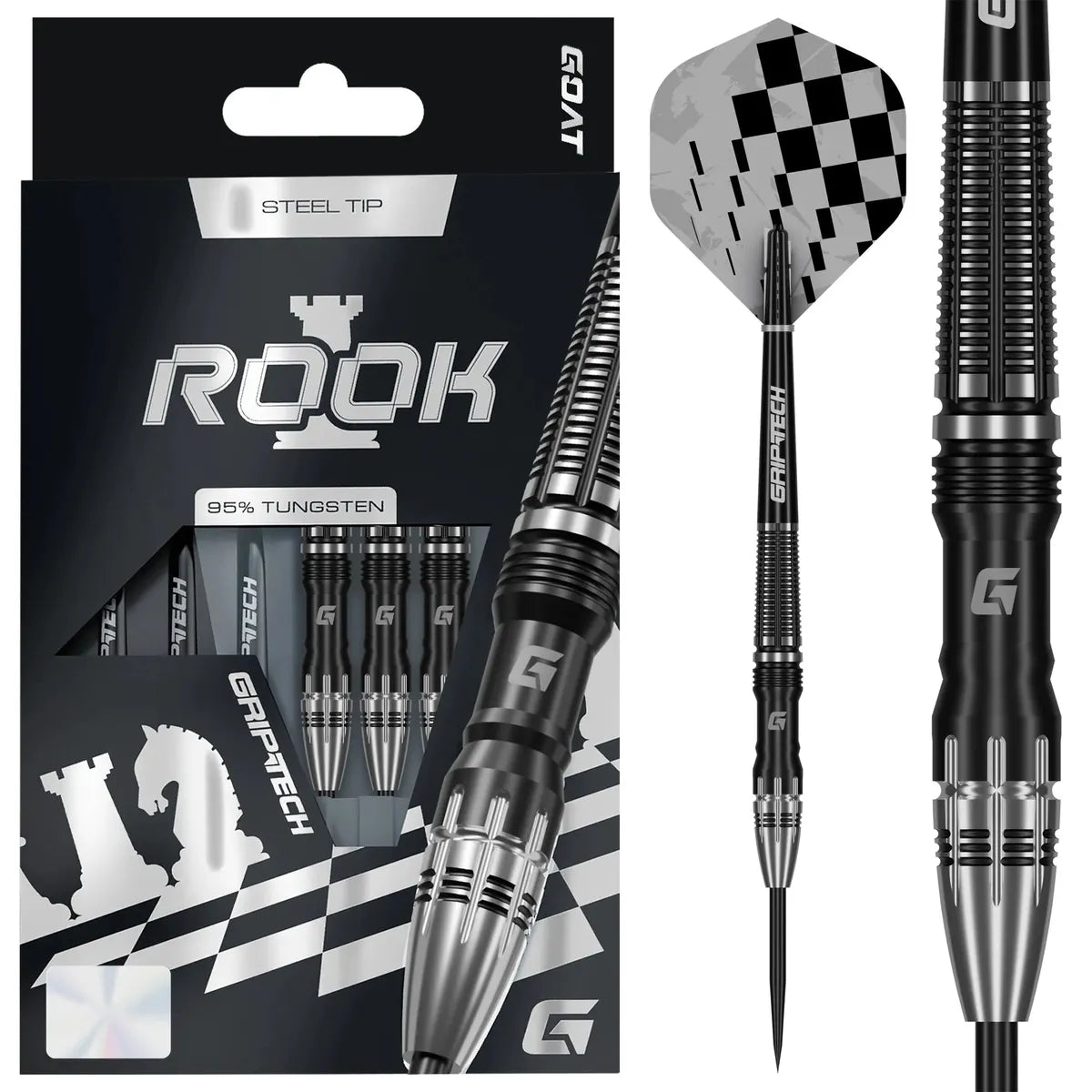 GOAT Rook 95% Tungsten Steel Tip Darts-1-22 GRAM-Premier Darts