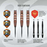 Shot Badlands Rustin 90% Tungsten Steel Tip Darts-4-23 GRAM-Premier Darts