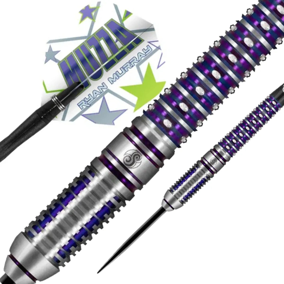 Shot Pro Series Ryan Murray 90% Tungsten Steel Tip Darts-2-28 GRAM-Premier Darts