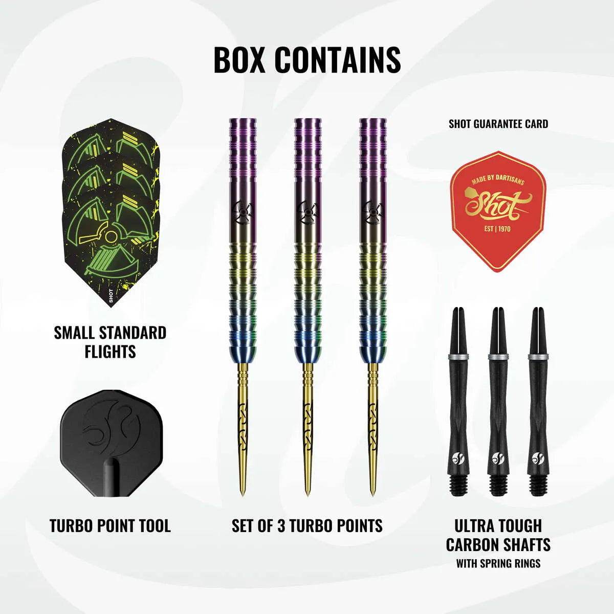 Shot Pro Series Stowe Buntz 3.0 TP 90% Tungsten Steel Tip Darts-3-23 GRAM-Premier Darts