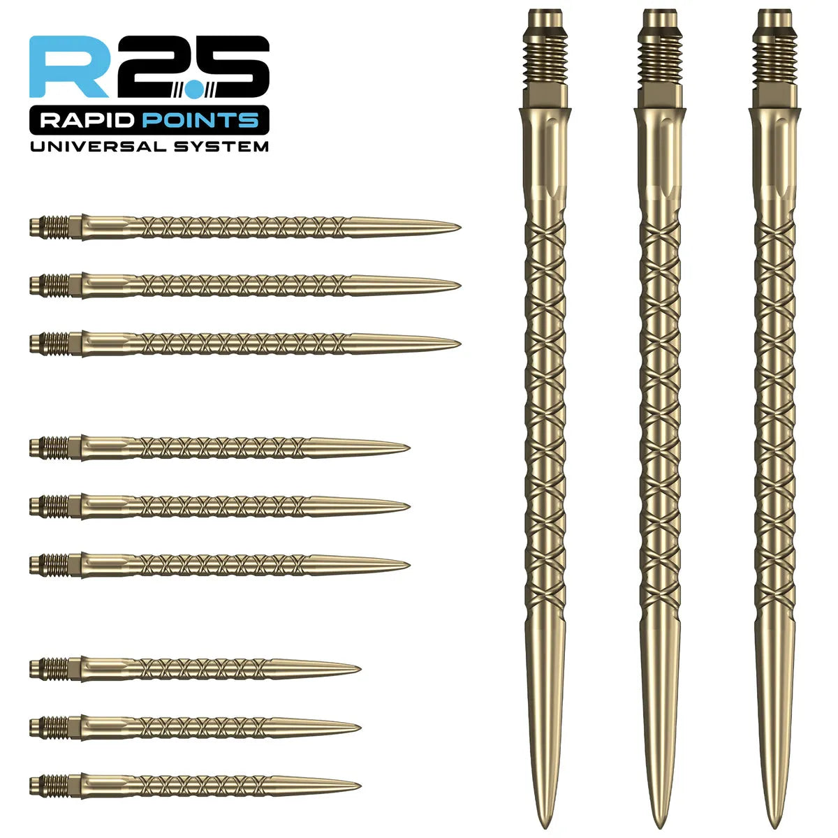 Mission R2.5 Rapid Dart Points - SC1-8-Gold-30mm-Premier Darts