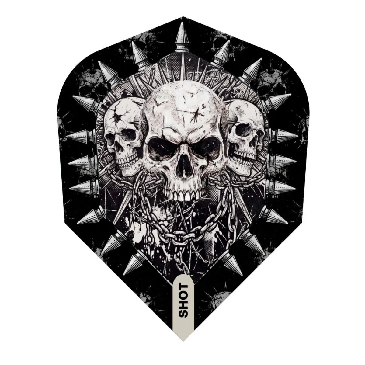 Shot Gnarly Skulls Small Standard Dart Flights-1-Premier Darts