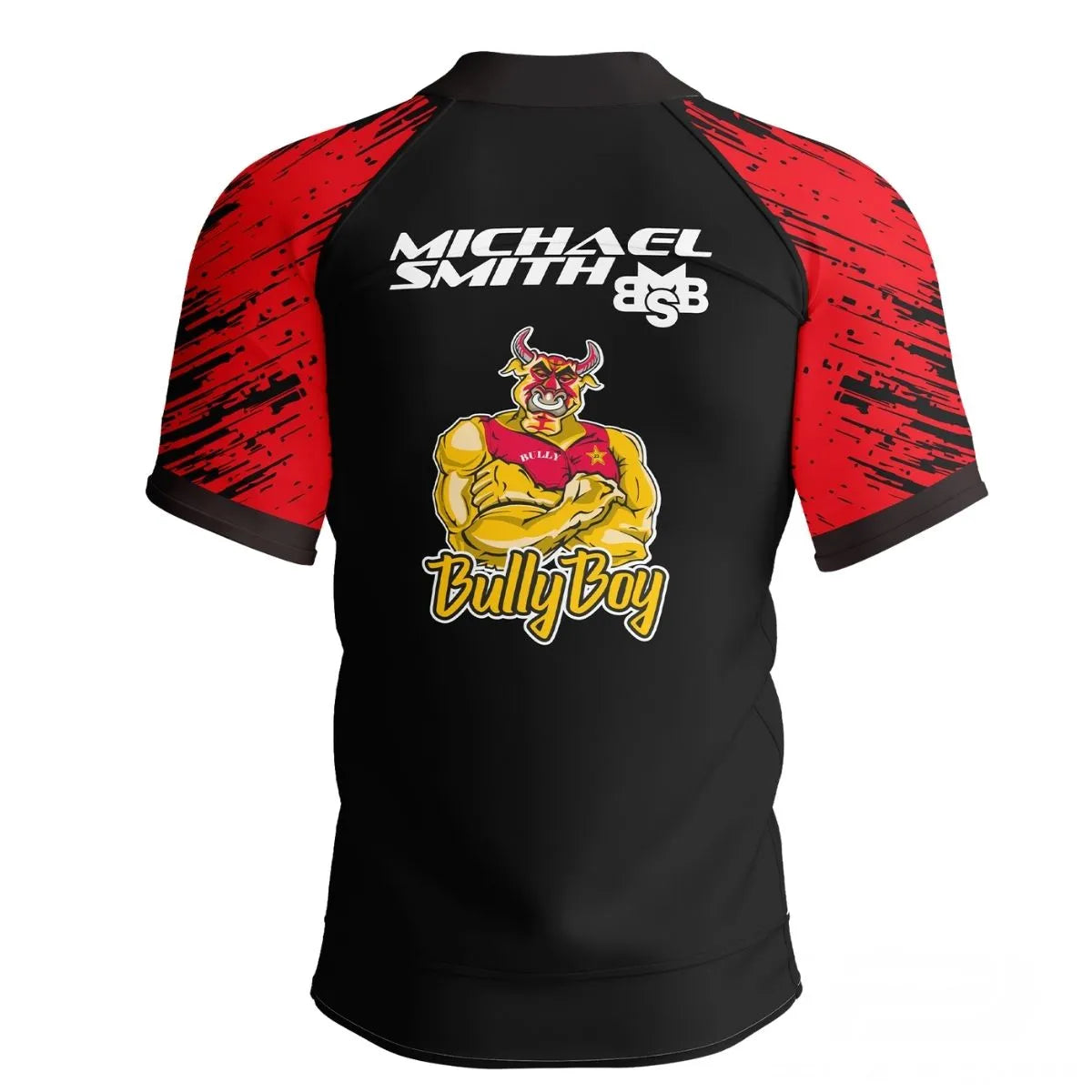 Shot Michael Smith Red Strip Polo Shirt-2-SMALL-Premier Darts