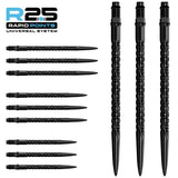 Mission R2.5 Rapid Dart Points - SG2-6-Black-30mm-Premier Darts