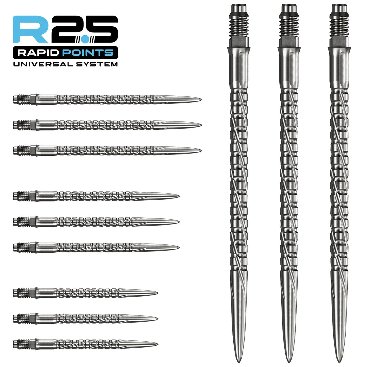 Mission R2.5 Rapid Dart Points - SG2-7-Silver-30mm-Premier Darts