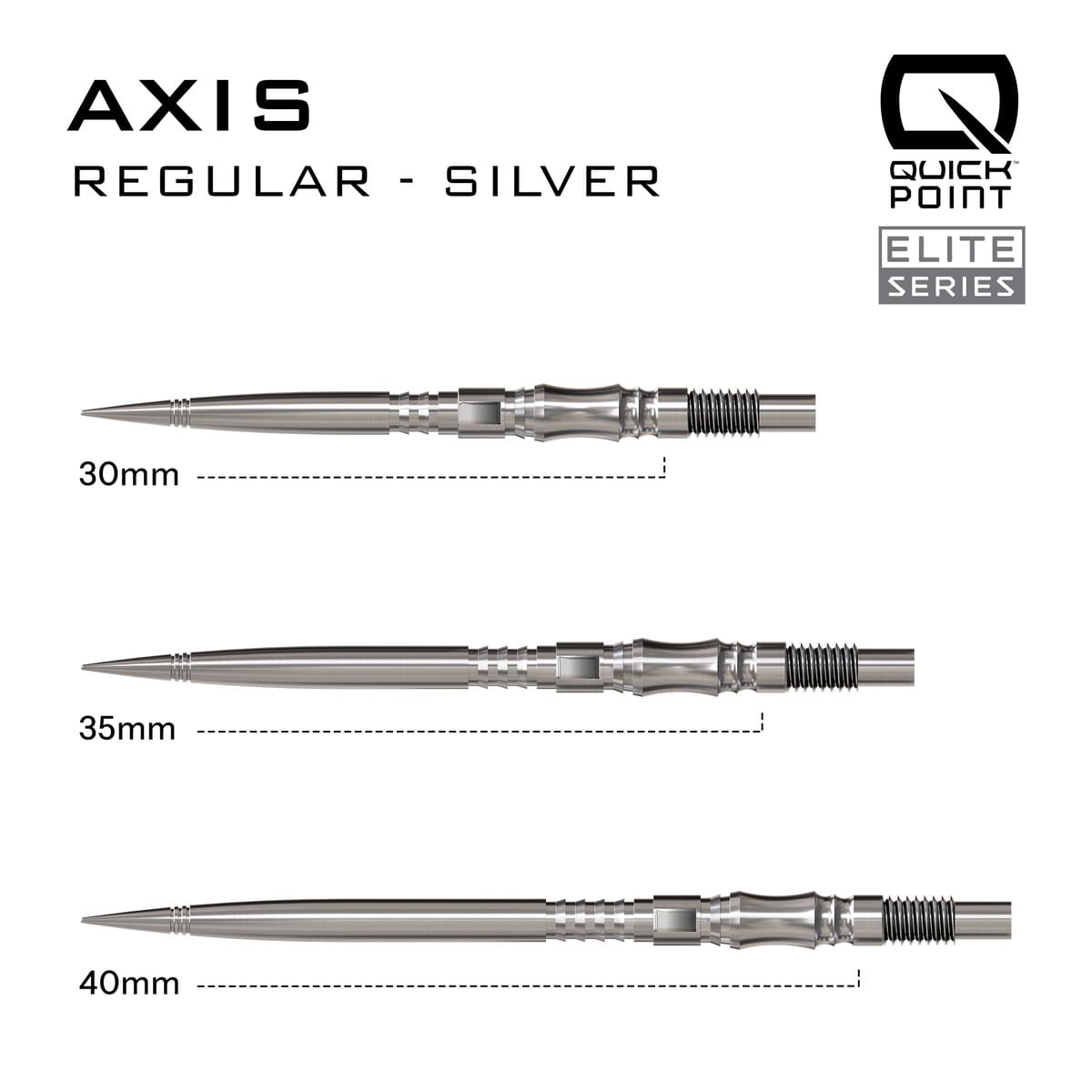 Harrows Axis Elite Series Quick Points-17-Black-30mm-Premier Darts